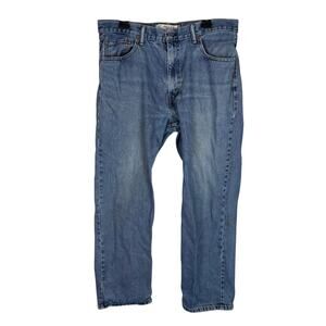 Levi's 550 Jeans Mens 36x30 Blue Denim Mid-Rise Relaxed Fit Straight Leg Zip Fly